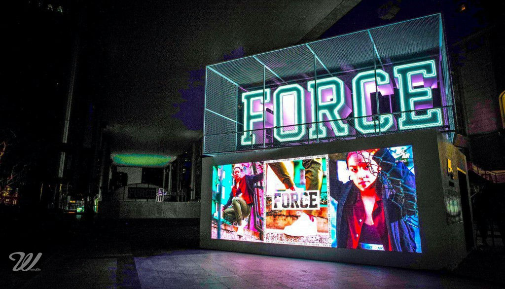 NIKE AIR FORCE PROJECTION MAPPING OOH